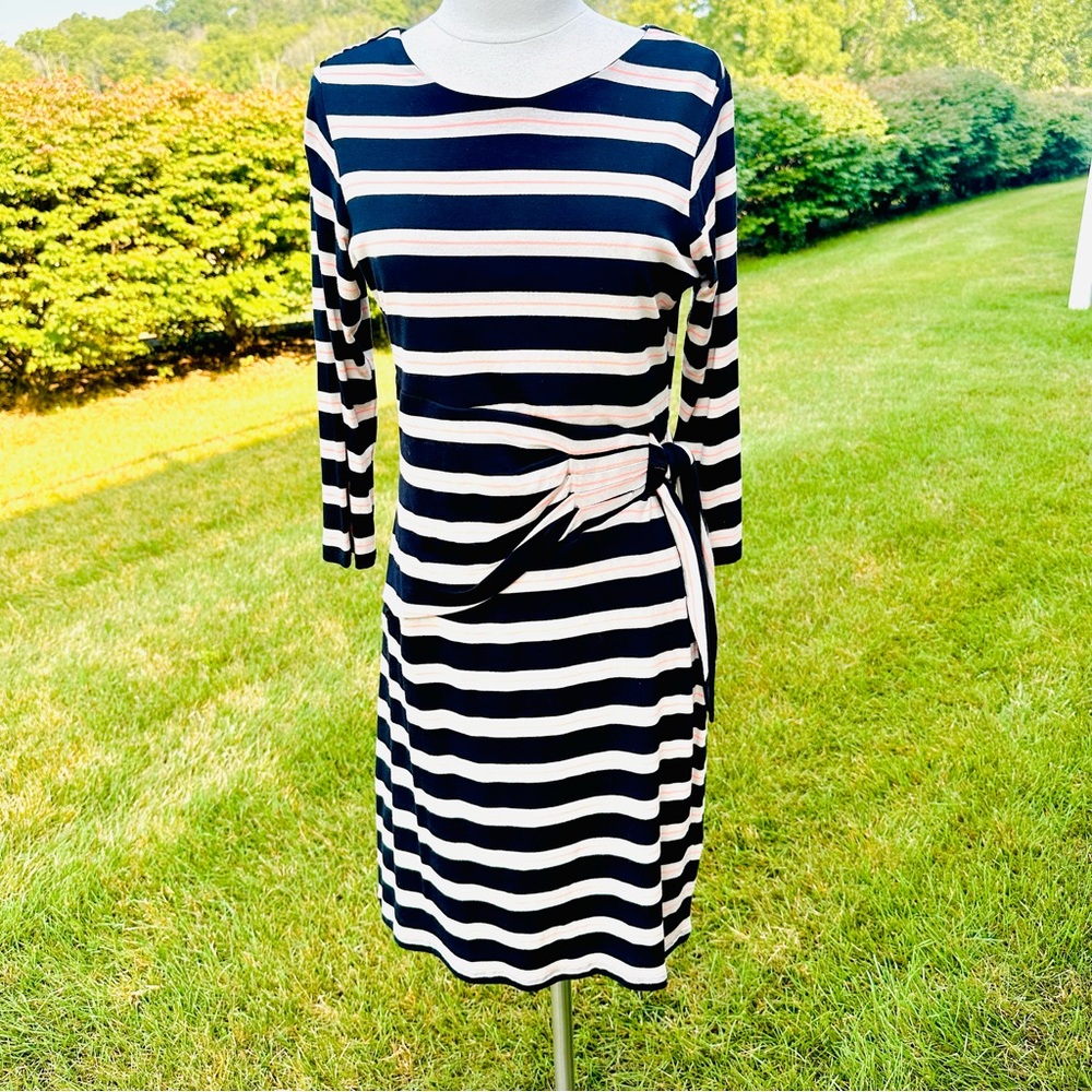 Larry Levine Striped Sheath Dress